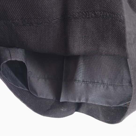 TALBOTS Black 100% Irish Linen Pants Pleated Lined High Waisted EUC Size 14 - Picture 6 of 9